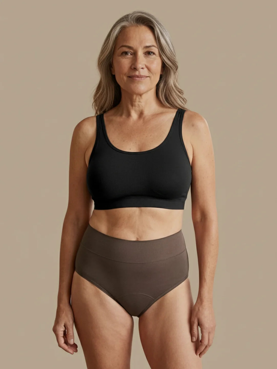 Huggster Brief | 100% lækagesikker, dag & nat | Sort | Menstruationstrusser