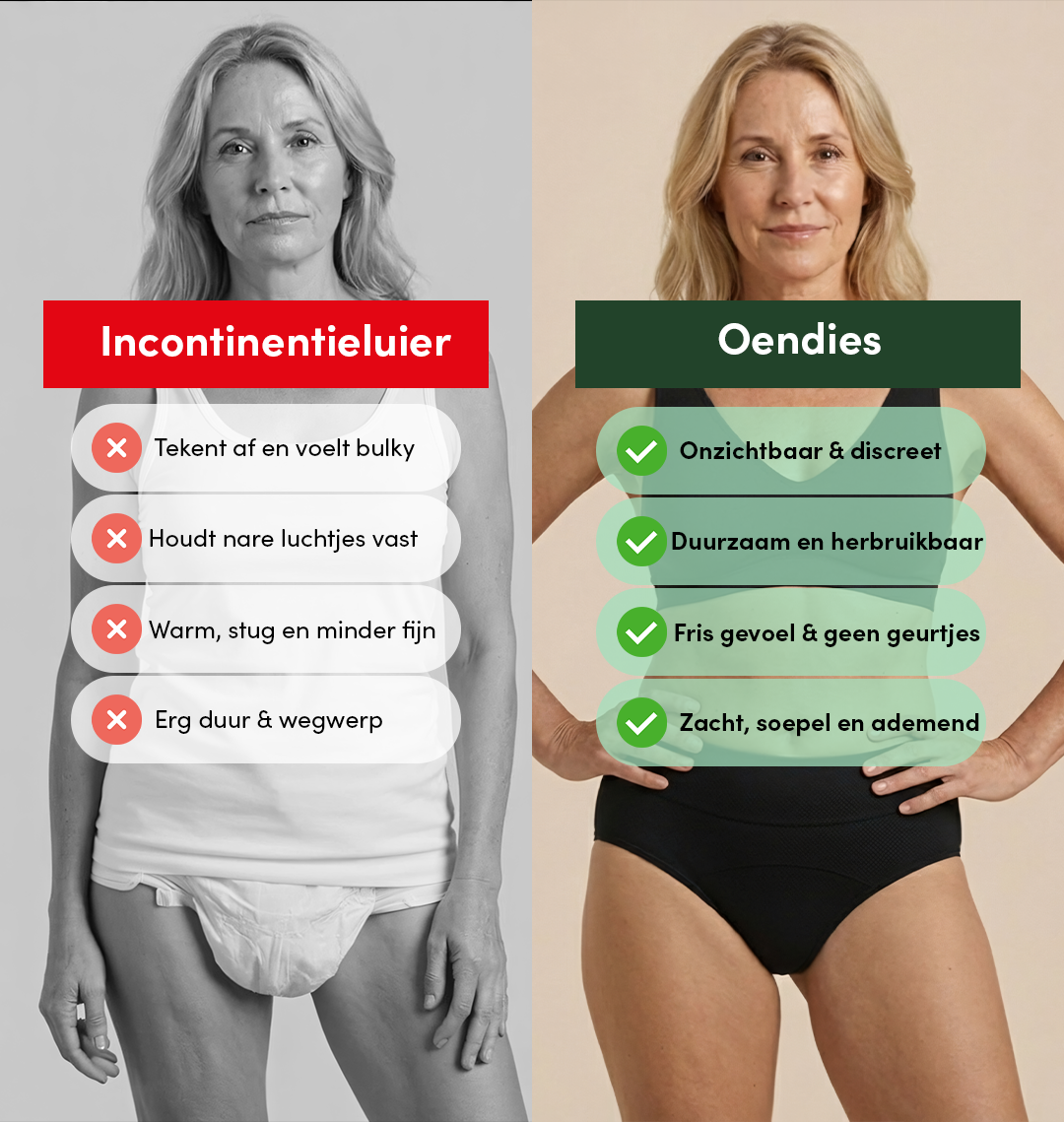 Classic Brief | Kraftigt Urintab | 100% lækagesikker, dag & nat | Sort