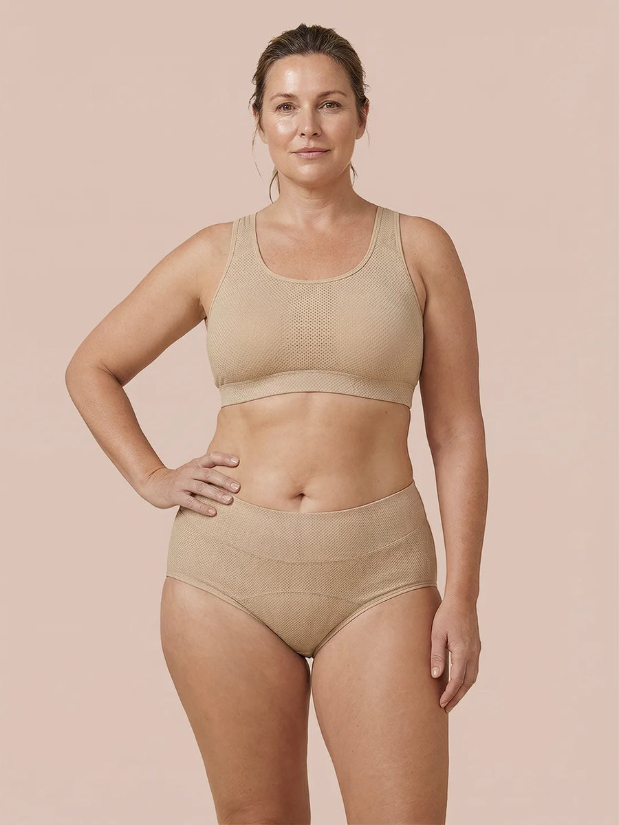 Classic Brief | 100% lækagesikker, dag & nat | Abrikos | Menstruationstrusser
