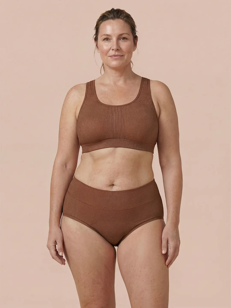 Classic Brief | 100% lækagesikker, dag & nat | Karamel | Menstruationstrusser