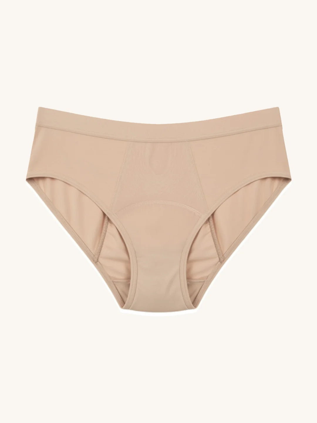 Sømløs Brief | Let urinlækage | Ultra blød & sømløs | 100% lækagesikker & økologisk bomuld | Apricot