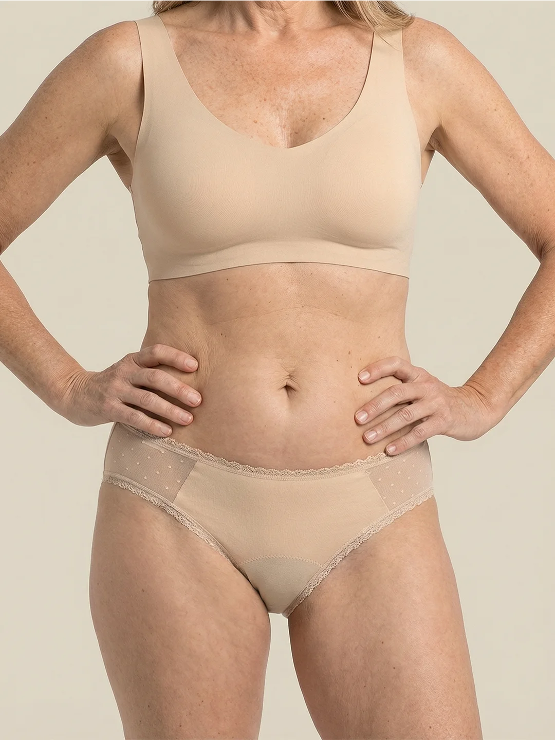 Everyday Brief | Kraftig urinlækage | 100% lækagesikker, dag & nat | Abrikos | Inkontinenstrusser