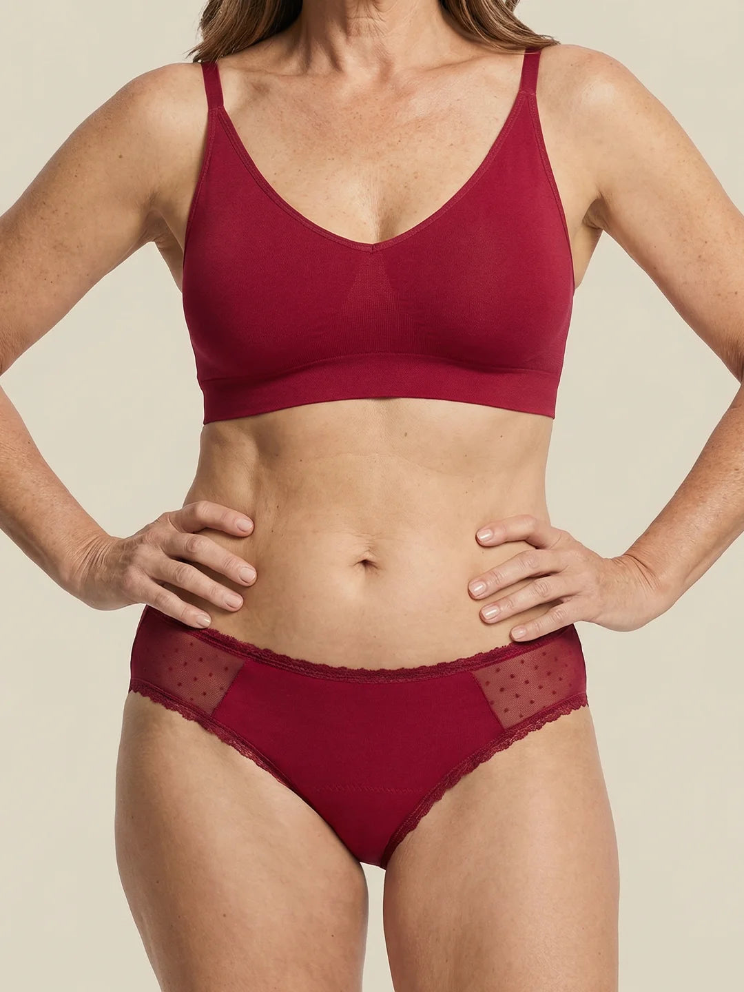 Everyday Brief | Kraftig urinlækage | 100% lækagesikker, dag & nat | Rød