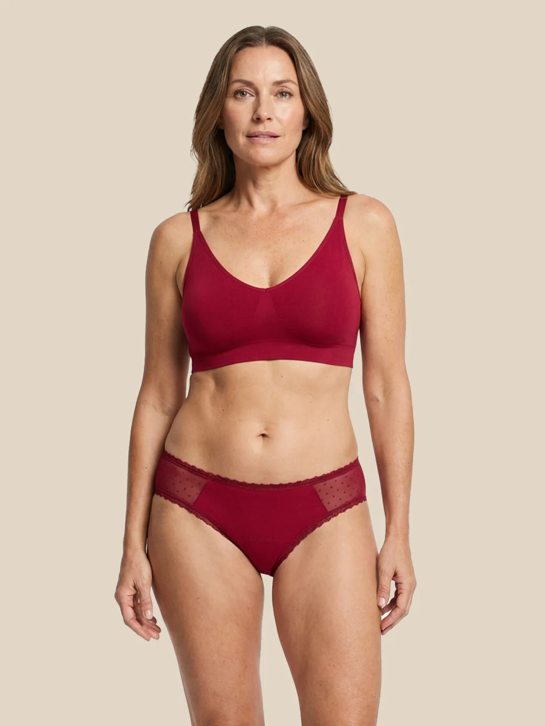 Everyday Brief | Kraftig urinlækage | 100% lækagesikker, dag & nat | Rød