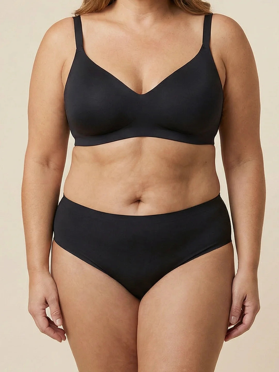 High Waist Brief | Kraftig urinlækage | Ultra blød & sømløs | 100% lækagesikker & økologisk bomuld | Sort