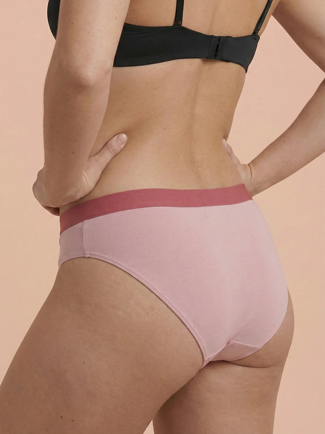 Hipster Brief | 100% lækagesikker, dag & nat | Lyserød | Menstruationstrusser