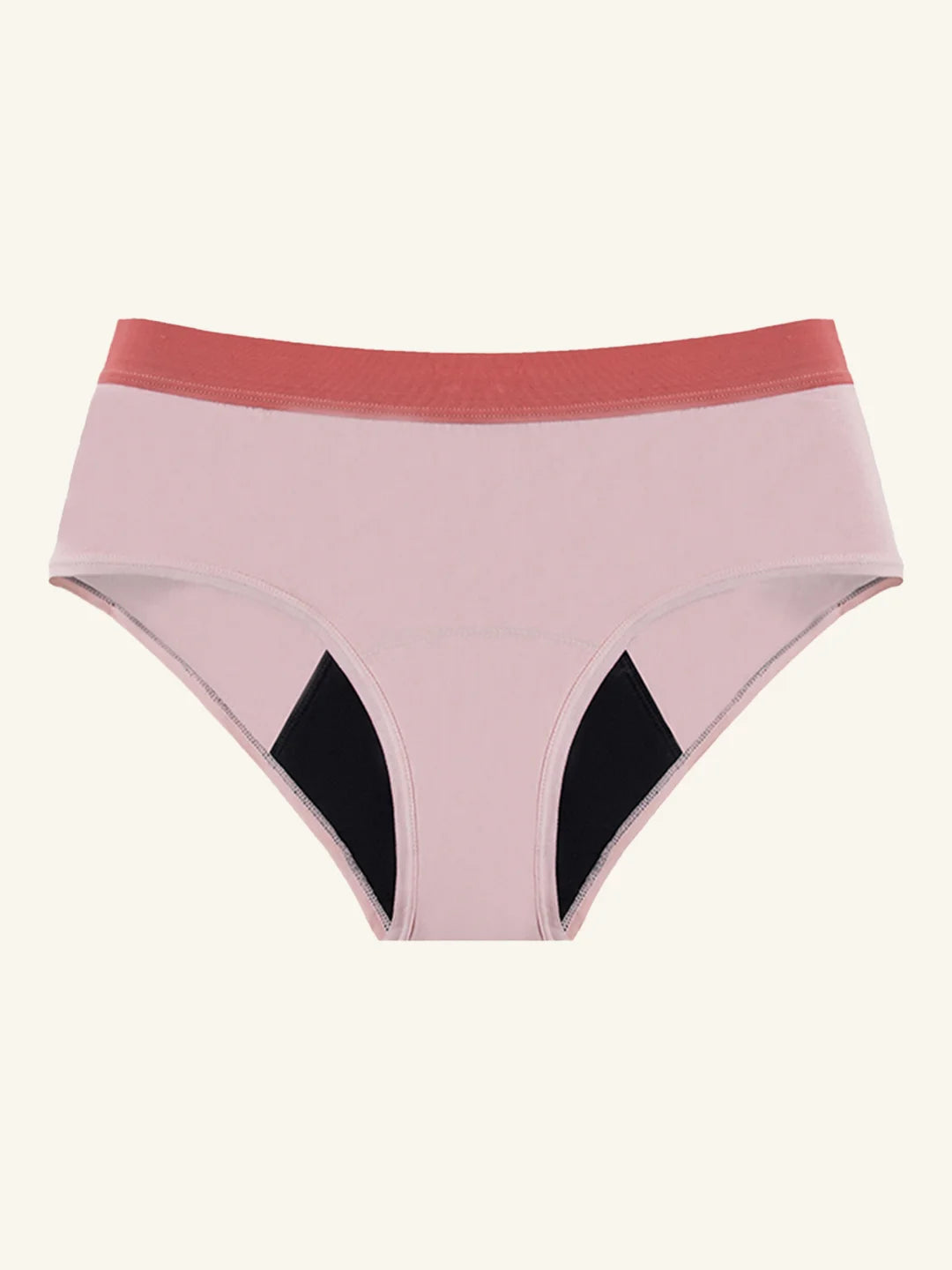 Hipster Brief | 100% lækagesikker, dag & nat | Lyserød | Menstruationstrusser