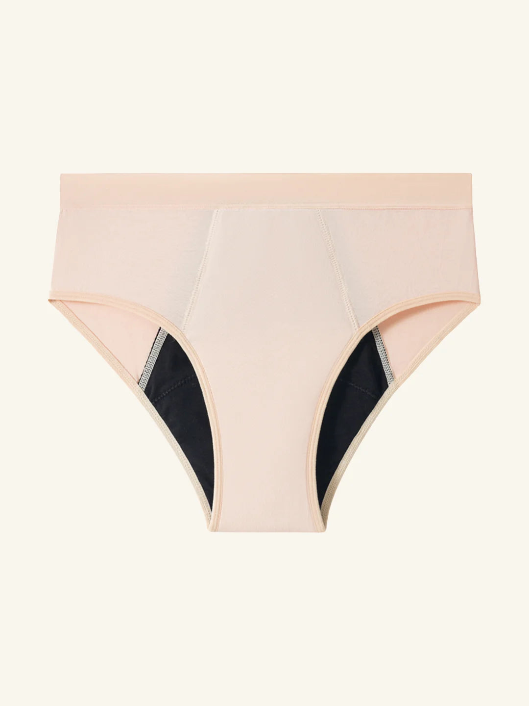 Invisible Hugger | 100% lækagesikker, dag & nat | Abrikos | Menstruationstrusser