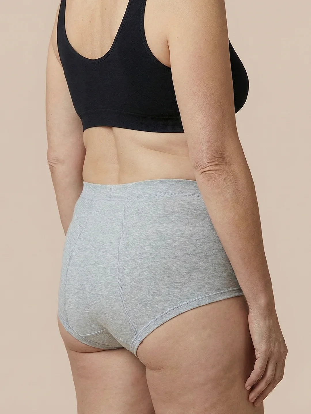 Inkontinens Boxershorts | Kraftig Urinlækage | 100% lækagesikker, dag & nat | Grå