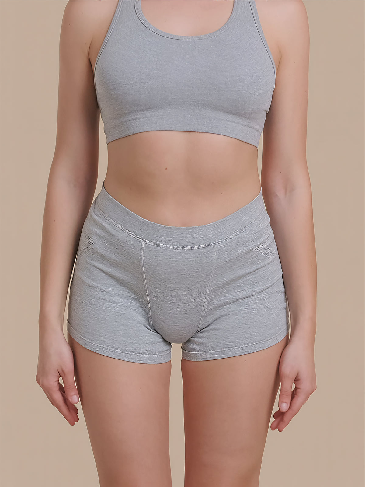 Boyfriend Brief | 100% lækagesikker, dag & nat | Grå | Menstruationstrusser