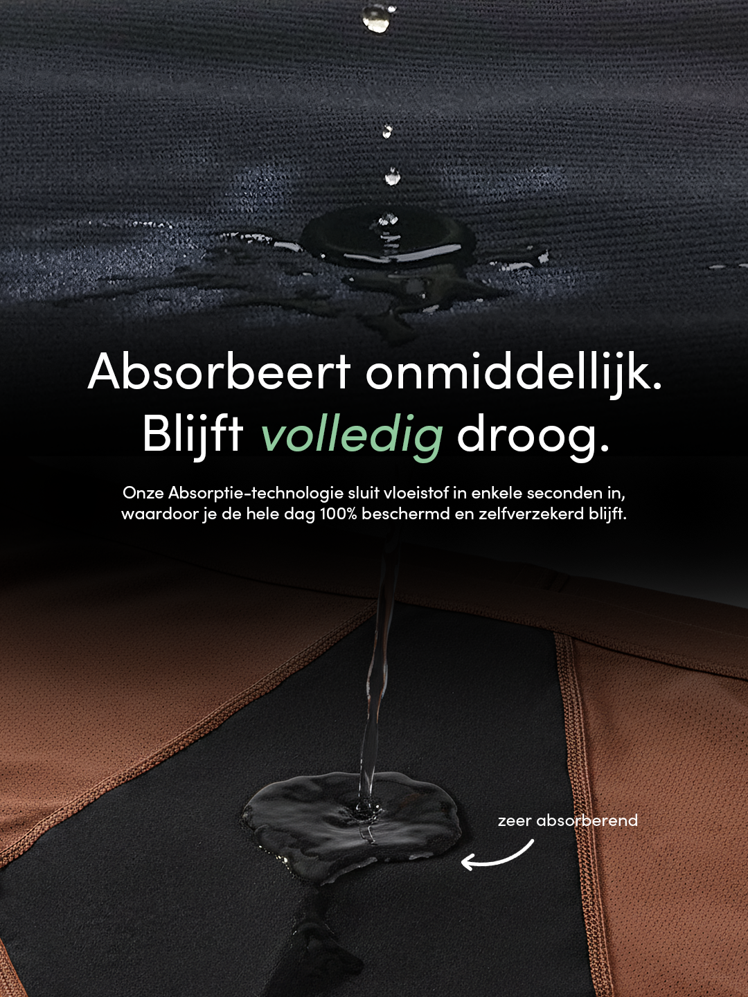 Huggster Brief | Pakke med 10 | Kraftig Urinlækage | 100% lækagesikker, dag & nat | Mørkebrun