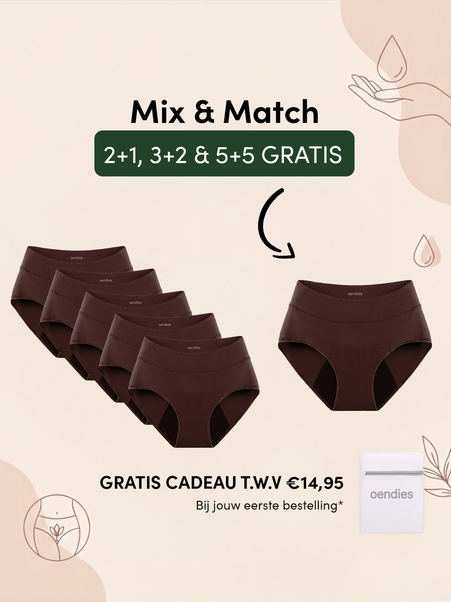 Huggster Brief | Pakke med 10 | Kraftig Urinlækage | 100% lækagesikker, dag & nat | Mørkebrun