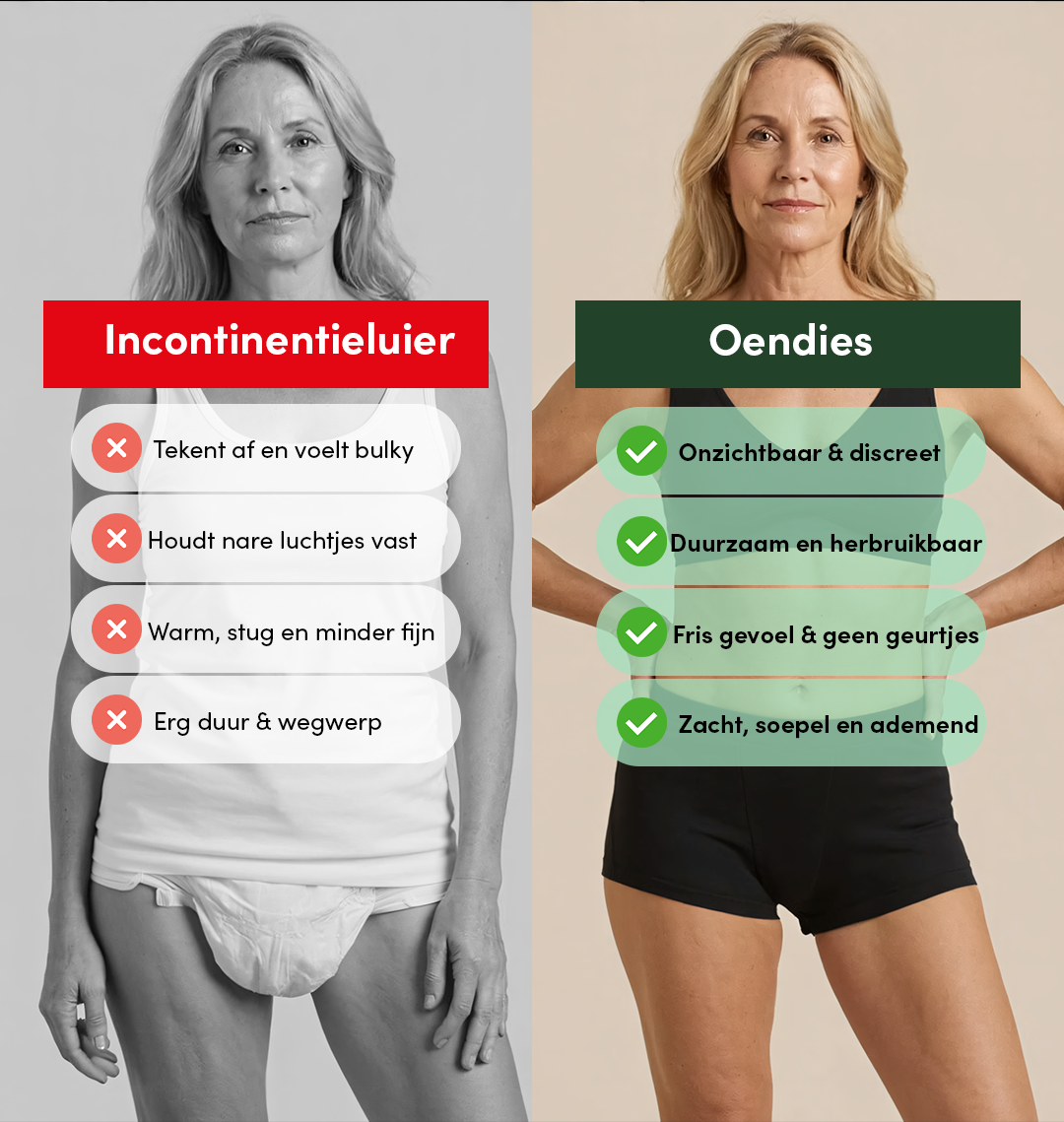 Inkontinens Boxershorts | Kraftig Urinlækage | 100% lækagesikker, dag & nat | Sort