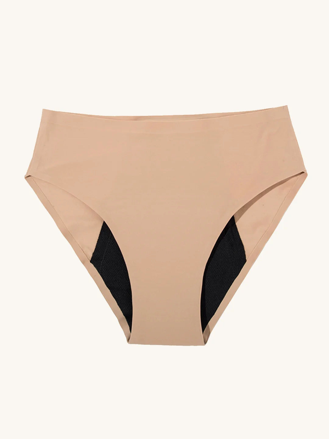 High Waist Brief | Kraftig urinlækage | Ultra blød & sømløs | 100% lækagesikker & Økologisk Bomuld | Abrikos