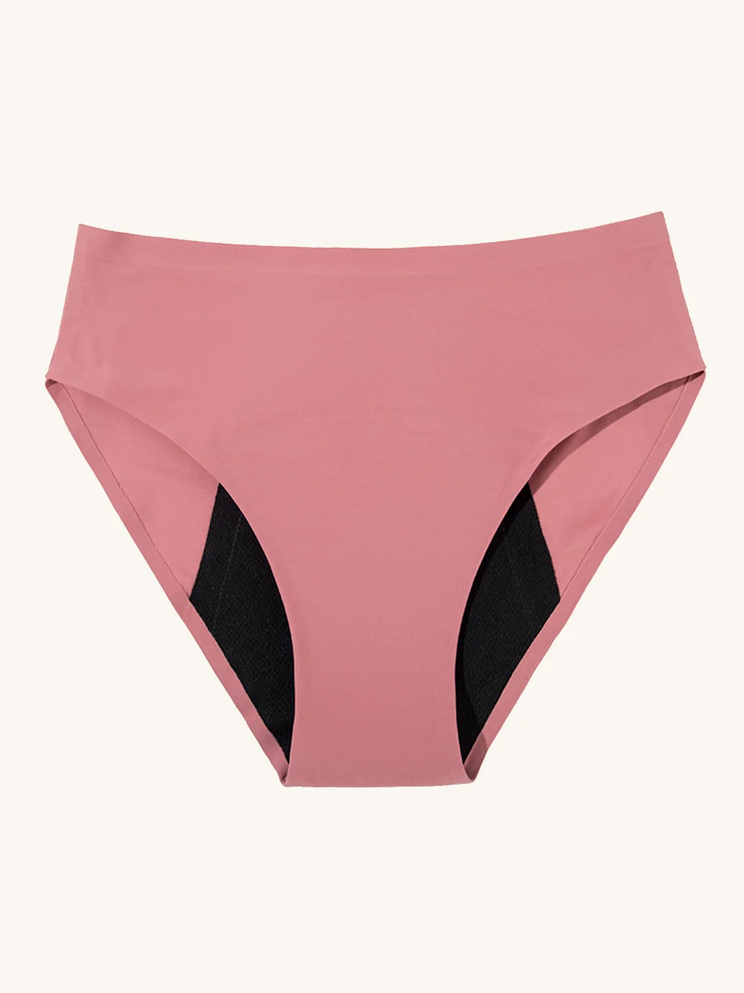 High Waist Brief | Kraftig urinlækage | Ultra blød & sømløs | 100% lækagesikker & økologisk bomuld | Lyserød