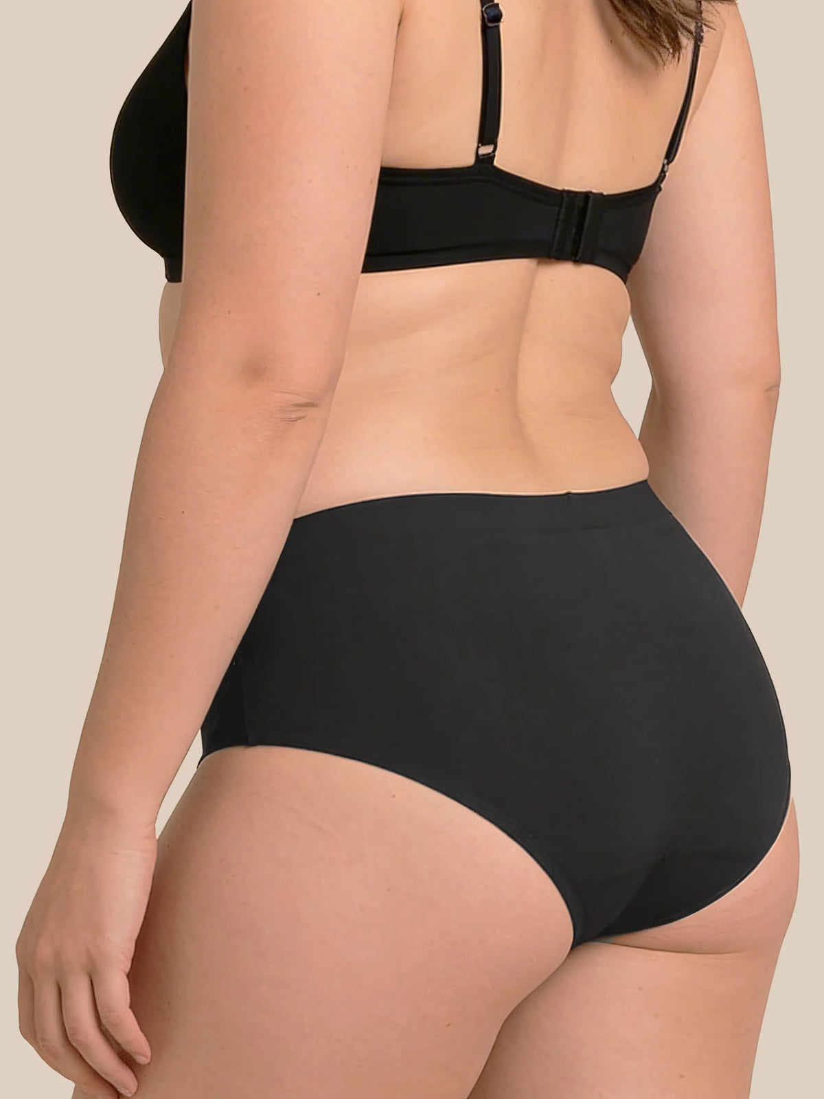 Menstruation Svømmebrev | Ekstra intens | 100% lækagesikker | Sort