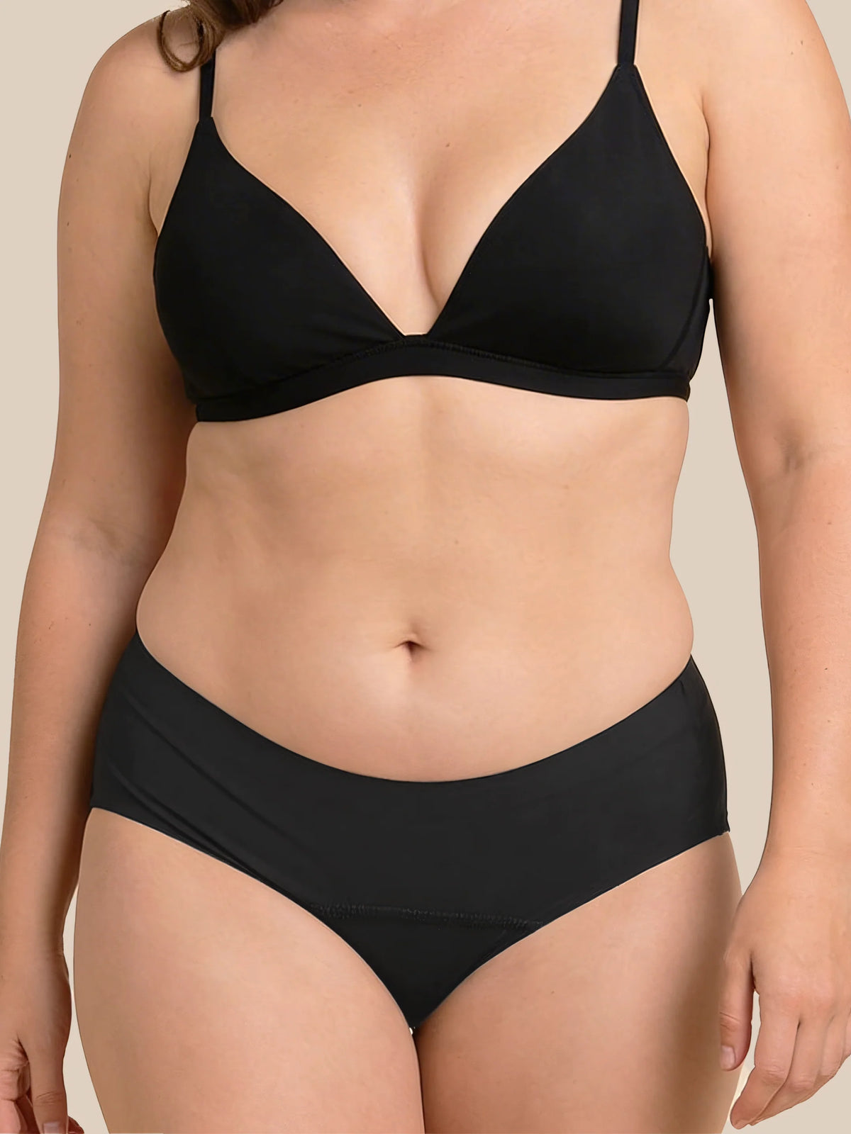 Menstruation Svømmebrev | Ekstra intens | 100% lækagesikker | Sort