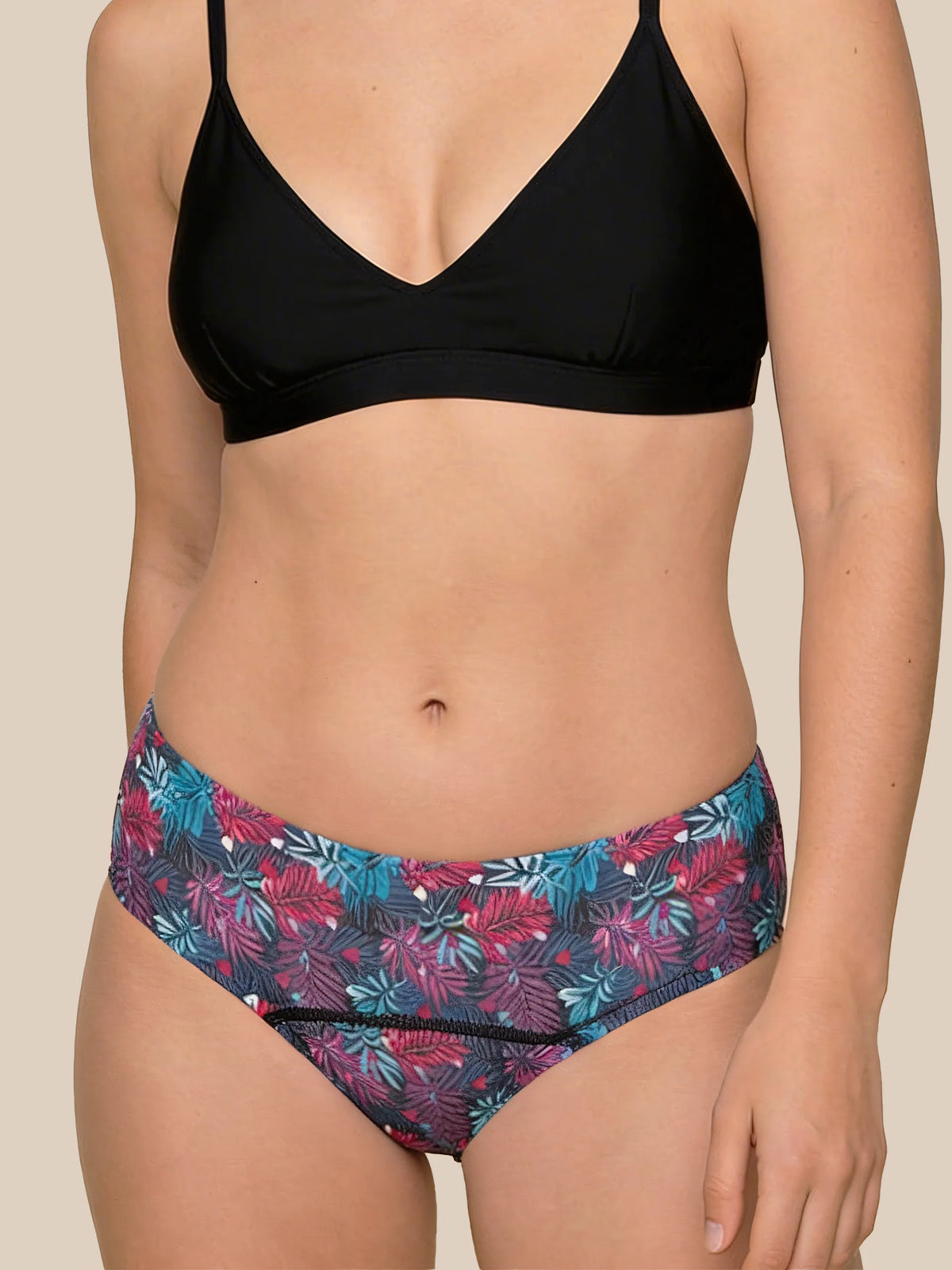 Menstruation Svømning Brev Teenagere | Ekstra intens | 100% lækagesikker | Blomster