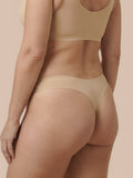 Sømløs Brazilian | Let urinlækage | Ultrablød & sømløs | 100% lækagesikker & økologisk bomuld | Apricot