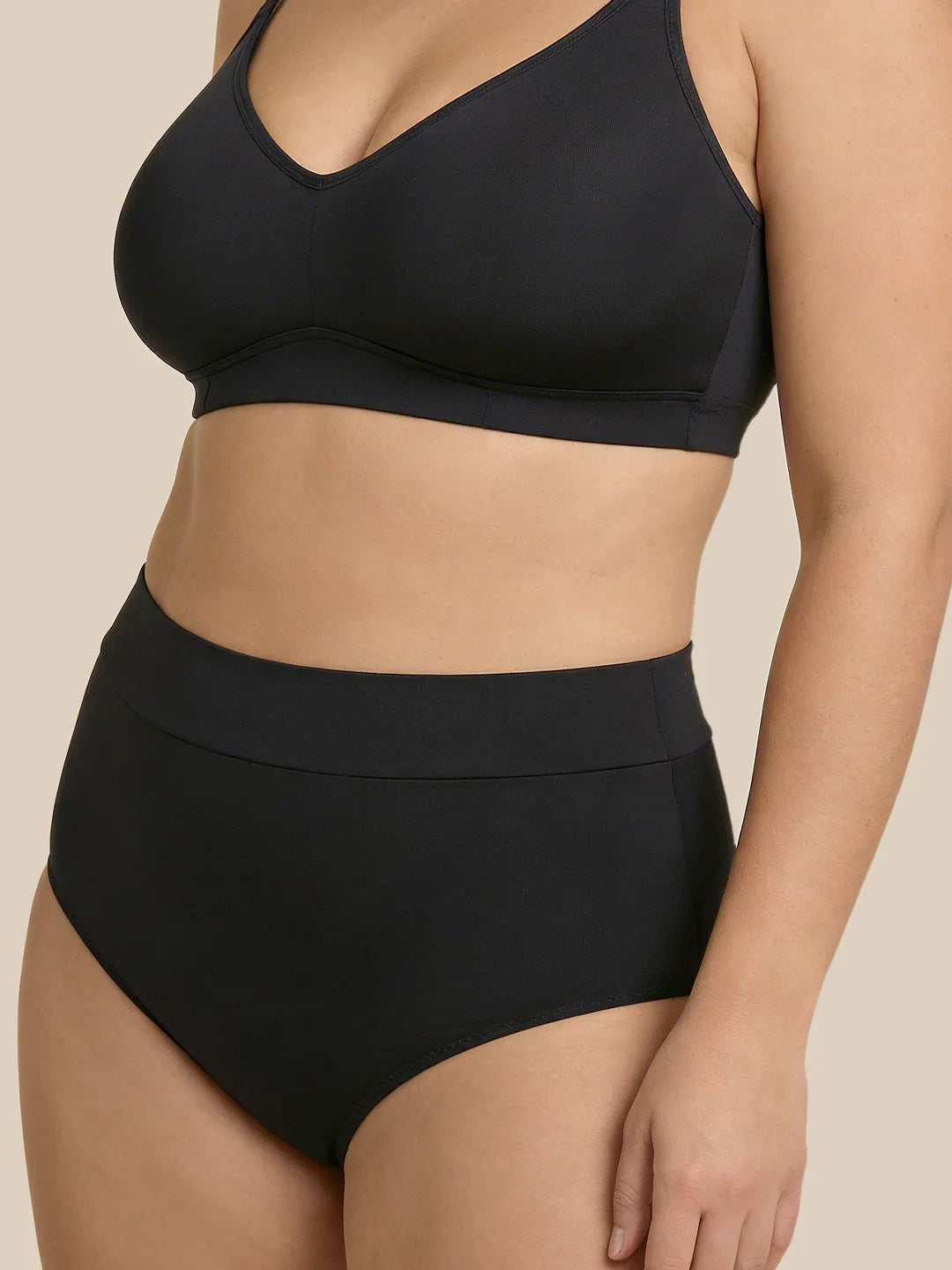 Menstruation Svømmebrev | Ekstra intens | 100% lækagesikker | Sort