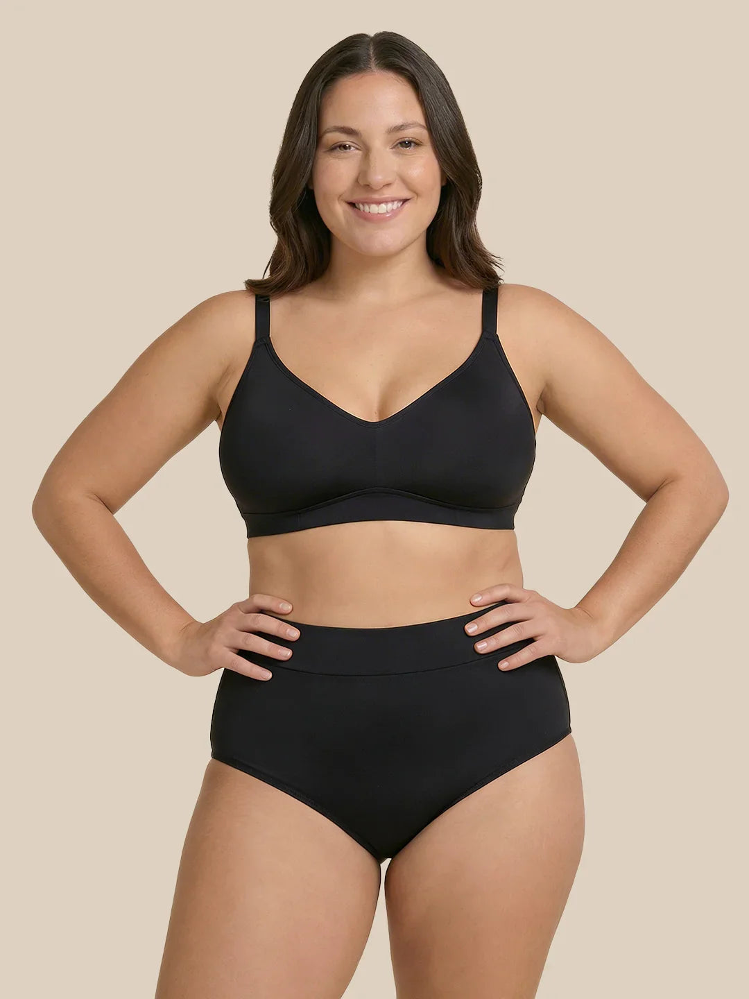 Menstruation Svømmebrev | Ekstra intens | 100% lækagesikker | Sort