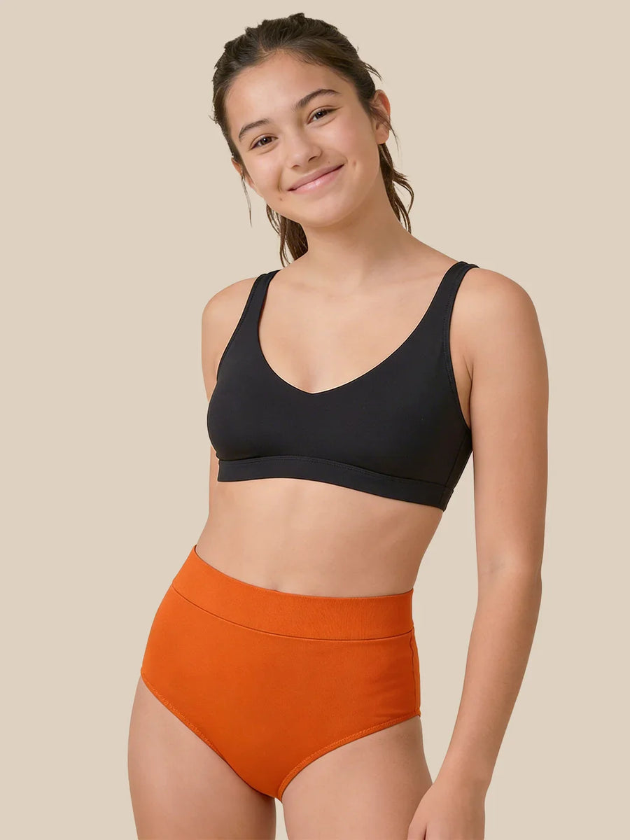 Menstruation Svømning Letter Teenagere | Ekstra intens | 100% lækagesikker | Orange