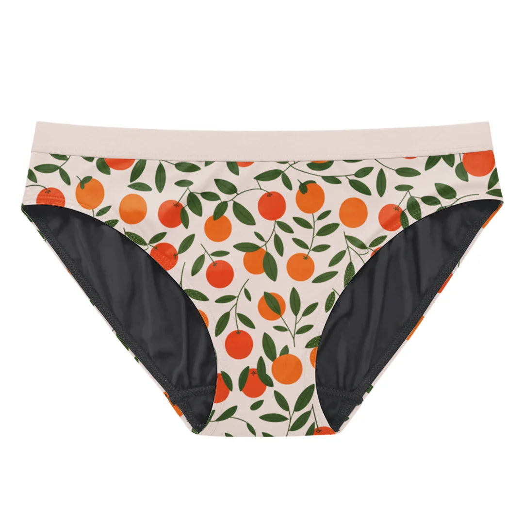 Oendies SoftShield – Mandariner – Menstruationstrusser til teenagere