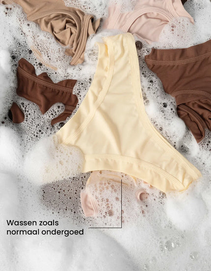 Menstruation Svømning Brev Teenagere | Ekstra intens | 100% lækagesikker | Grøn