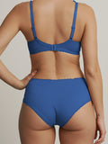 Menstruatie ondergoed blauw, everyday brief gedragen van achteren