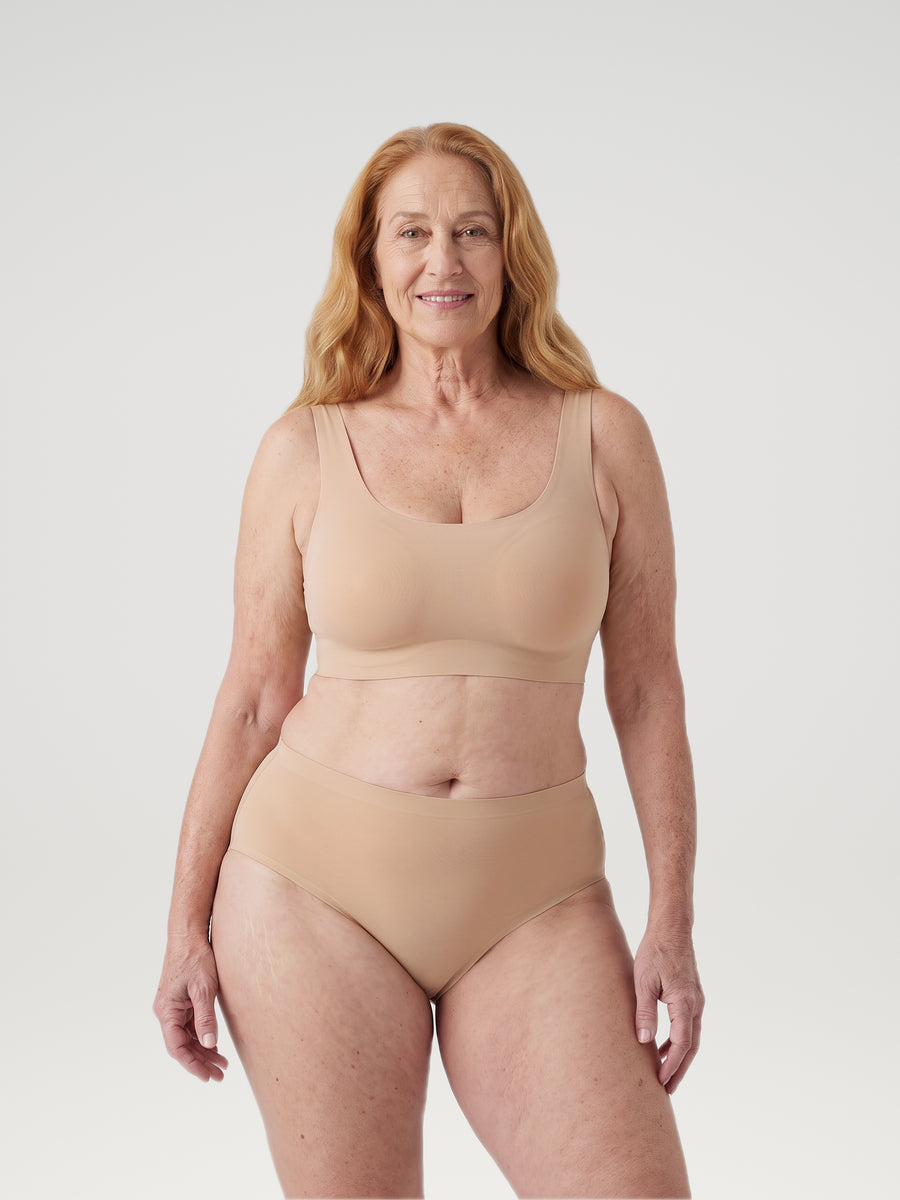 High Waist Brief | Extra Heavy | Abrikos